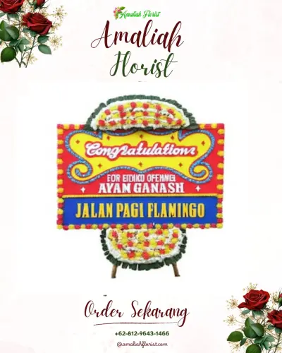 Bunga Papan Congratulation di Tenda